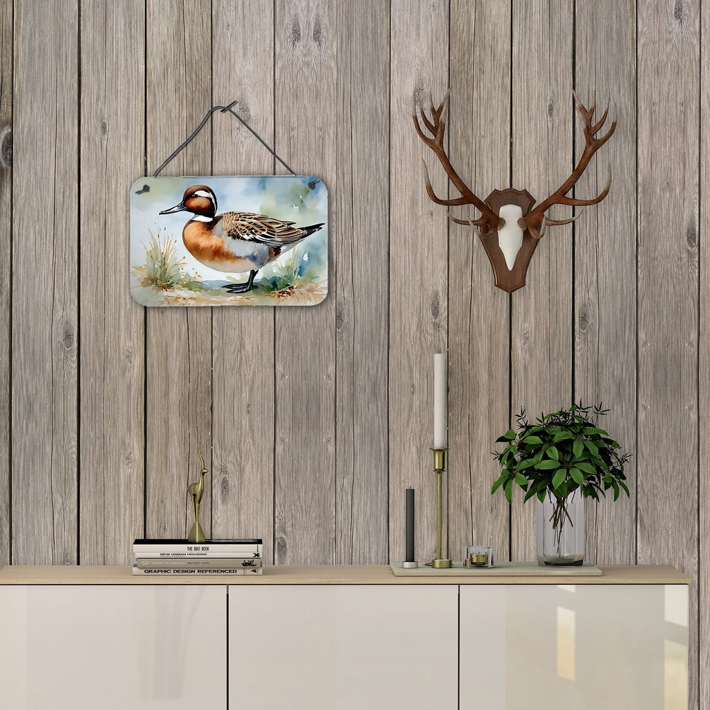 NEW Northern Pintail Wall or Door Hanging Prints Aluminum Metal Sign Kitchen Wall Bar Bathroom Plaque Home Decor, 8HX12W, Multicolor