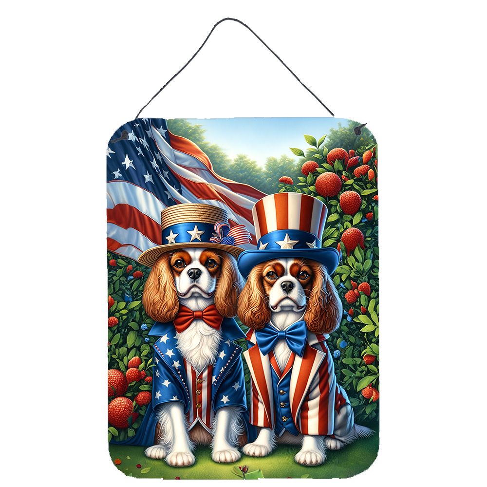 NEW All American Cavalier Spaniel Wall or Door Hanging Prints Aluminum Metal Sign Kitchen Wall Bar Bathroom Plaque Home Decor Front Door Plaque, 12x16, Multicolor