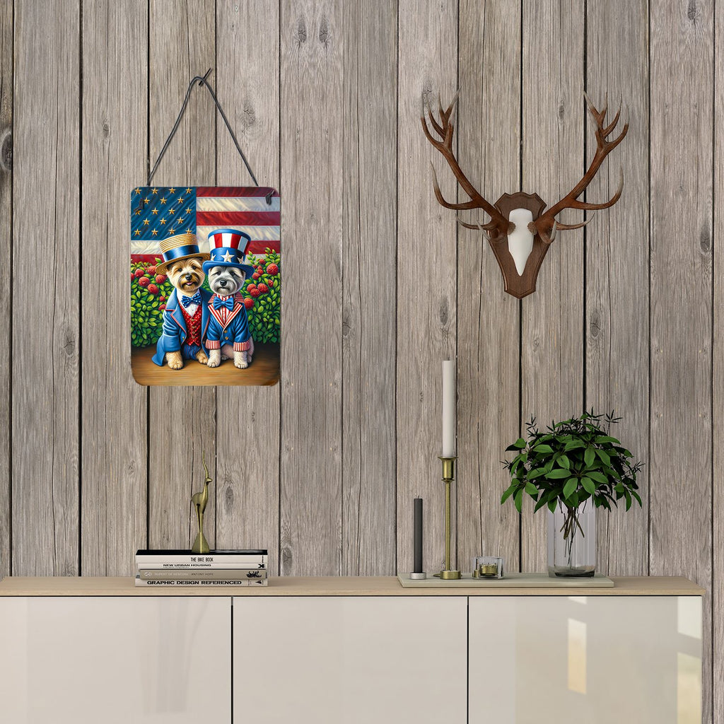 NEW All American Cairn Terrier Wall or Door Hanging Prints Aluminum Metal Sign Kitchen Wall Bar Bathroom Plaque Home Decor Front Door Plaque, 12x16, Multicolor