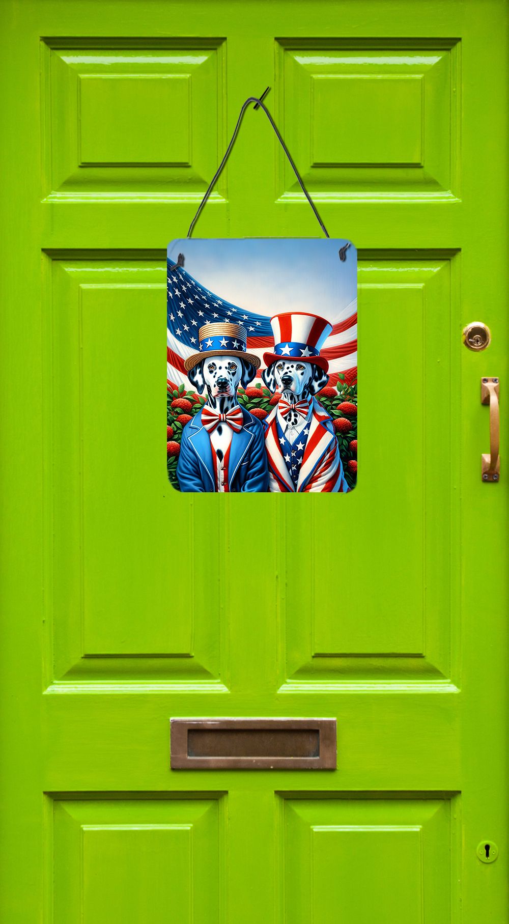 NEW All American Dalmatian Wall or Door Hanging Prints Aluminum Metal Sign Kitchen Wall Bar Bathroom Plaque Home Decor Front Door Plaque, 12x16, Multicolor