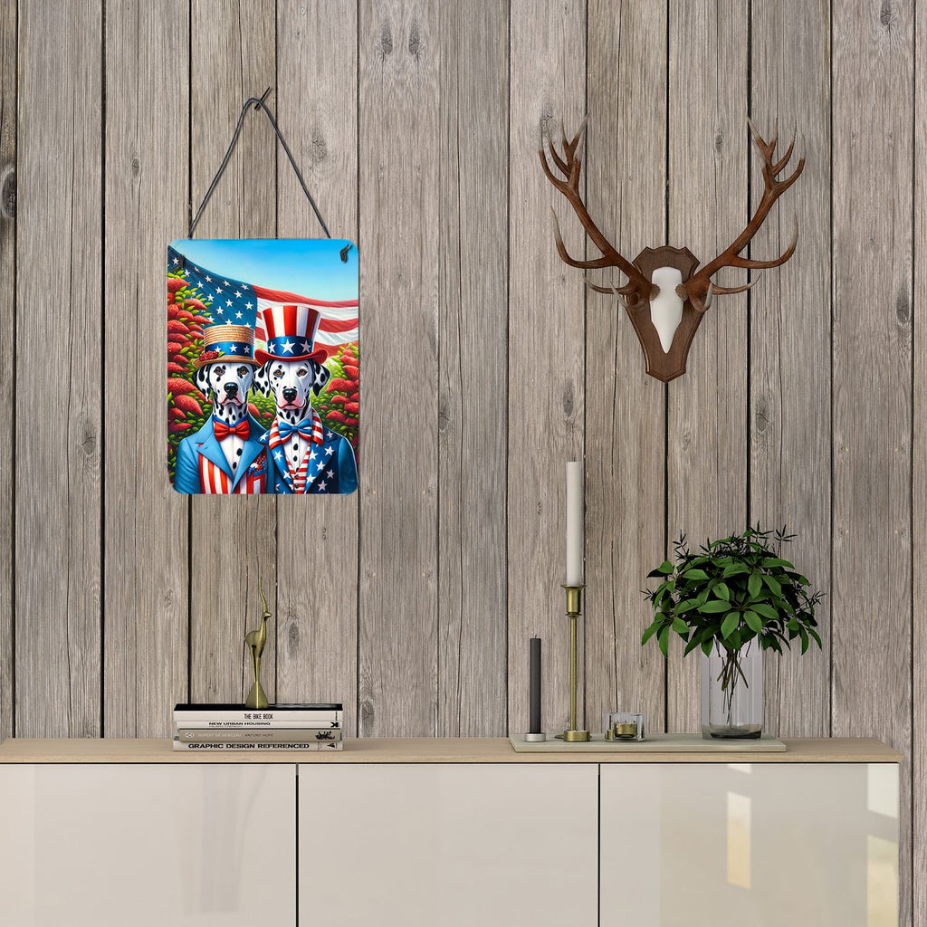 NEW All American Dalmatian Wall or Door Hanging Prints Aluminum Metal Sign Kitchen Wall Bar Bathroom Plaque Home Decor Front Door Plaque, 12x16, Multicolor