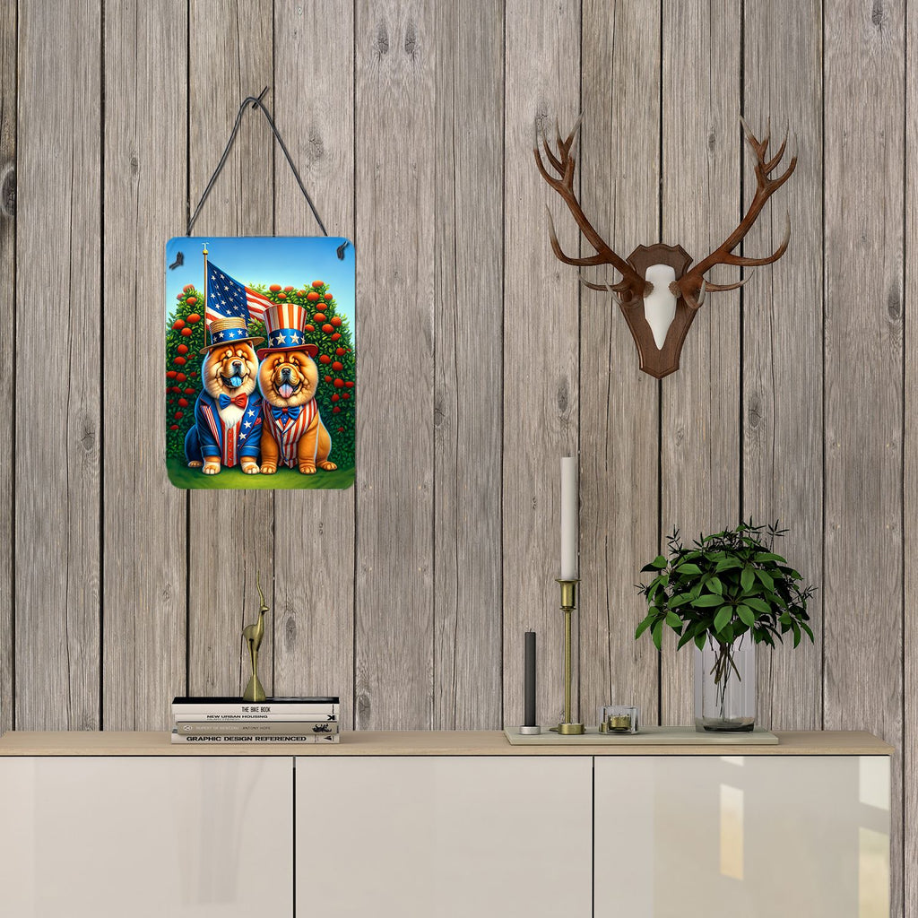 NEW All American Chow Chow Wall or Door Hanging Prints Aluminum Metal Sign Kitchen Wall Bar Bathroom Plaque Home Decor Front Door Plaque, 12x16, Multicolor