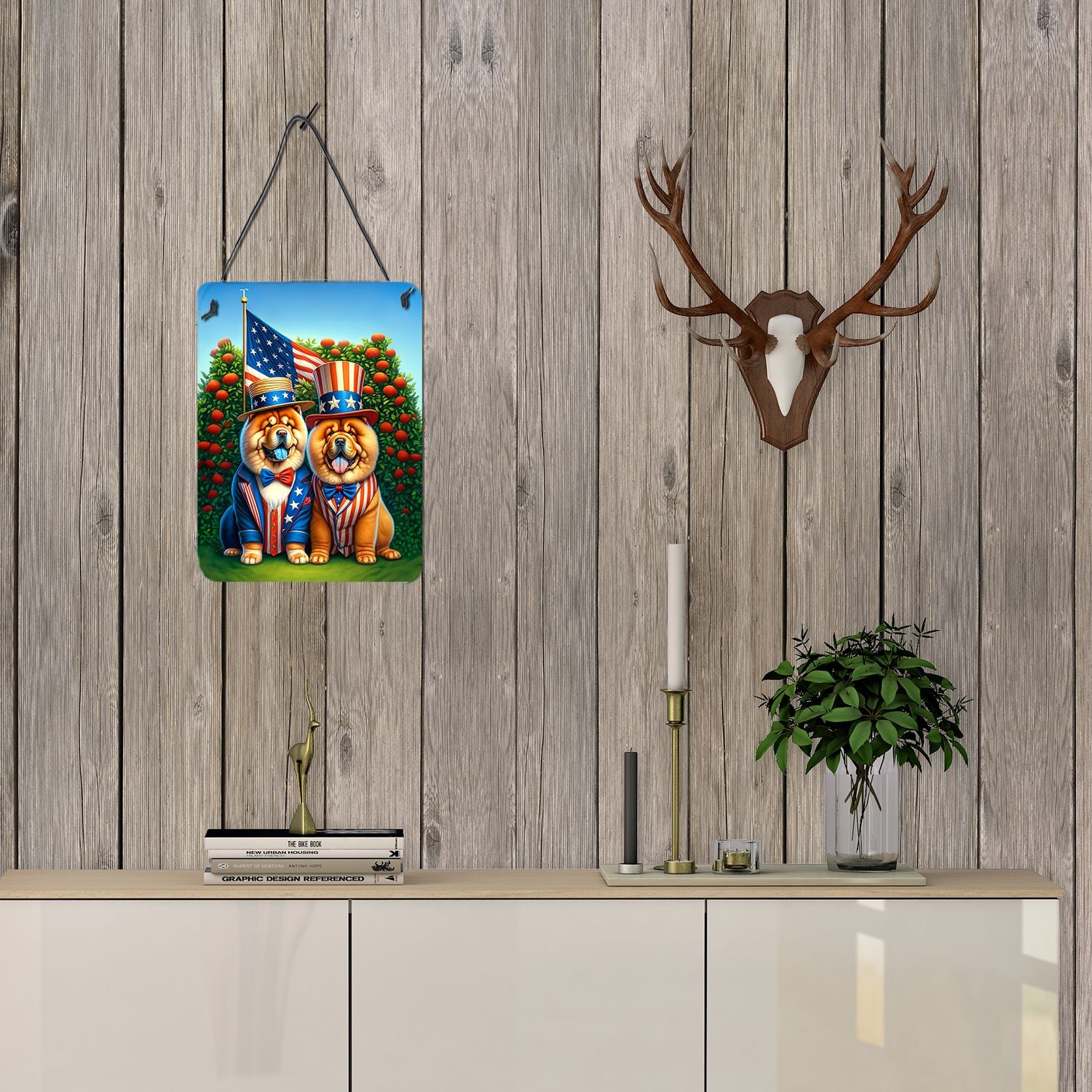 NEW All American Chow Chow Wall or Door Hanging Prints Aluminum Metal Sign Kitchen Wall Bar Bathroom Plaque Home Decor Front Door Plaque, 12x16, Multicolor