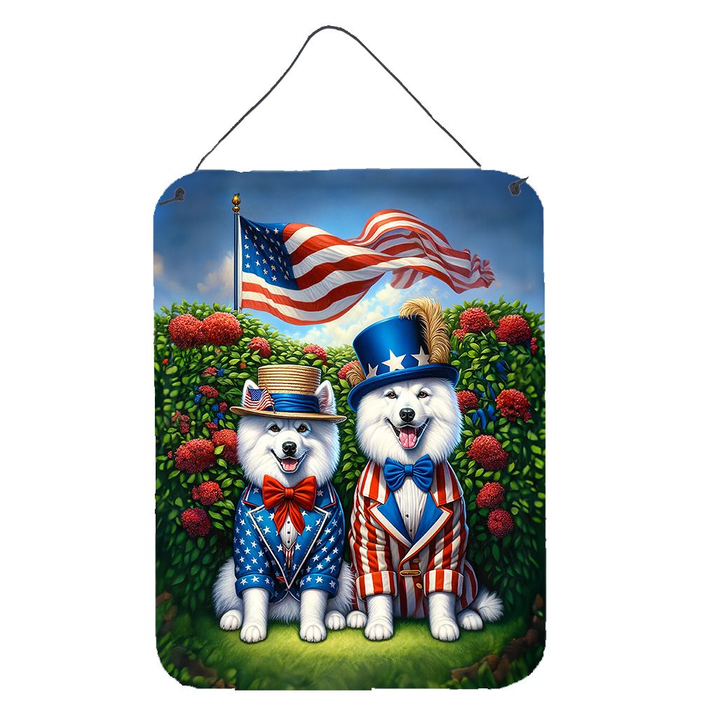 NEW All American American Eskimo Wall or Door Hanging Prints Aluminum Metal Sign Kitchen Wall Bar Bathroom Plaque Home Decor Front Door Plaque, 12x16, Multicolor