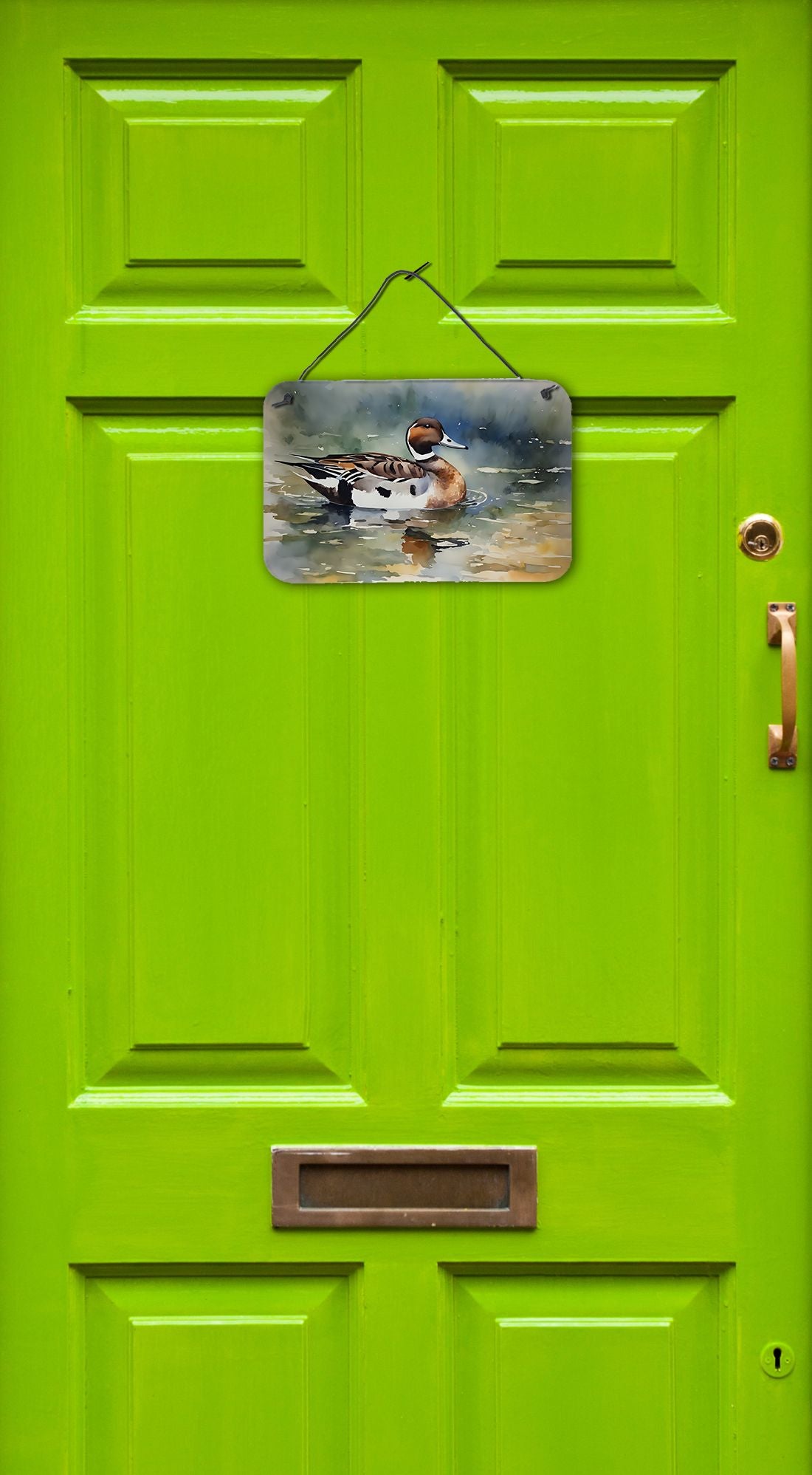 NEW Northern Pintail Wall or Door Hanging Prints Aluminum Metal Sign Kitchen Wall Bar Bathroom Plaque Home Decor, 8HX12W, Multicolor